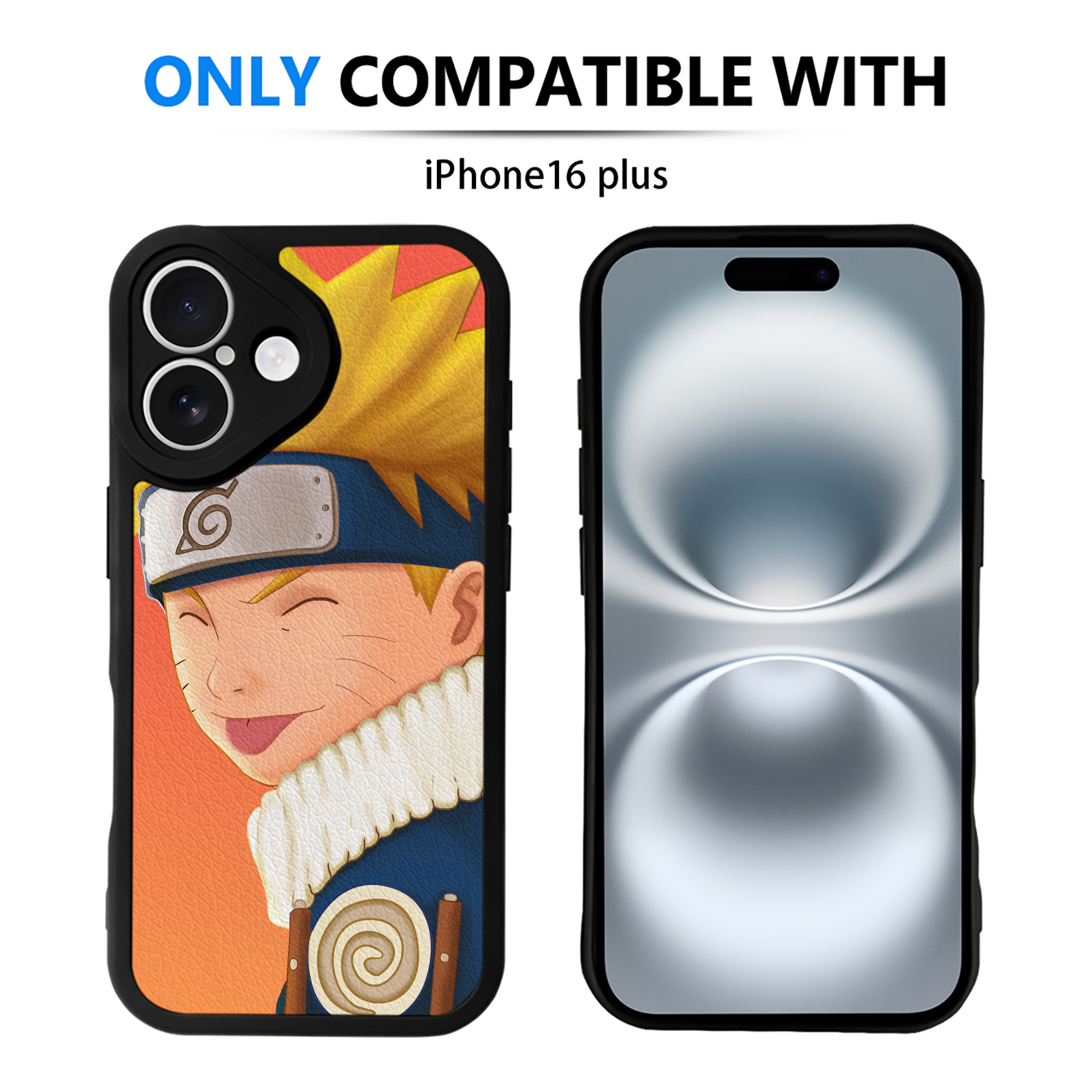 （画像用） NARUTO -ナルト- NARUTO -ナルト- 疾風伝 【iPhone 16シリーズ対応】シリコンスマホケース（レザー調） 材質：シリコン